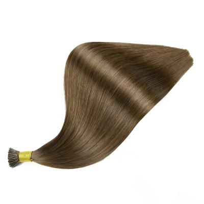 China Herrera Silky Straight Double Wave Pulled Cuticle Aligned Unprocessed I-Tip Hair Extensions 100% Remy Hair Top Quality Raw Virgin Hair Extensions for sale