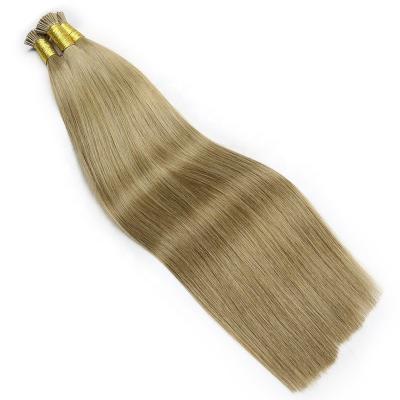 China 100% Silky Straight Wave Remy Full Russian Cuticle Human Hair Extensions I Tip Pre Bonded Hair Extension for sale