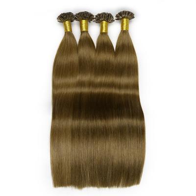 China Jerry Curl Indian u tip prebonded 100 keratin slant blonde hair extension for sale