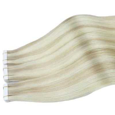 China Jerry Curl Wholesale Double Drawn Cuticle Aligned 100% Russian Remy Hair Tape In Extension Natural Virgin Human Hair Extension In Vendors for sale