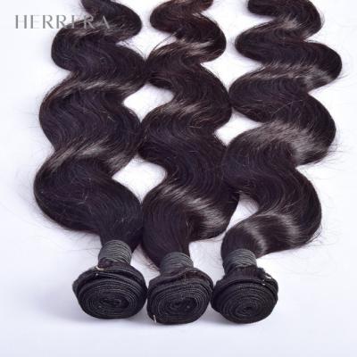 China Free Sample Herrera WAVE Wave Hair Human Loose Wave Hair Bundles Products BODY Double Weave Hair Wholesale LOOSE Smooth Silky Hair Weft for sale