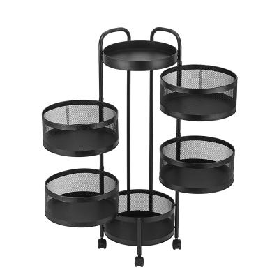 China Viable Universal Rack Fruit Rotary Kitchen Rotating Vegetable Rotating Rack Storage Basket for sale