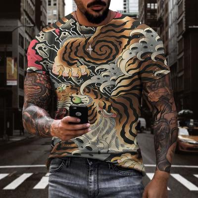 China High Quality QUICK DRY Cotton Men's T-shirt With Latest Printing Design T Shirt Printing Custom Printing T Shirts for sale