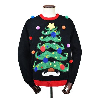 China Anti-Wrinkle Christmas Sweater In Womens Sweaters Funny Ugly Christmas Sweater With Led Lights for sale