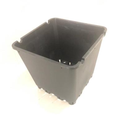 China Plastic PVC Square Planter Blueberry Pot Growing Bucket For Greenhouse for sale