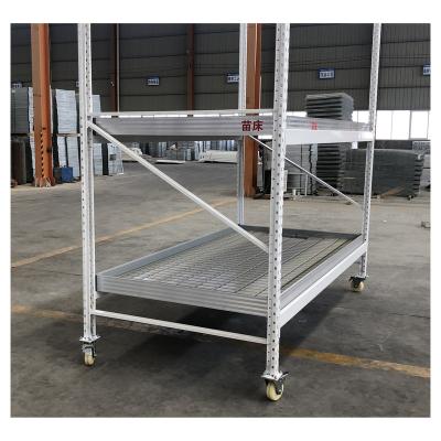 China Economical and workful ABS double layer rolling bench greenhouse greenhouse ebb and flow rolling benches for animal husbandry for sale