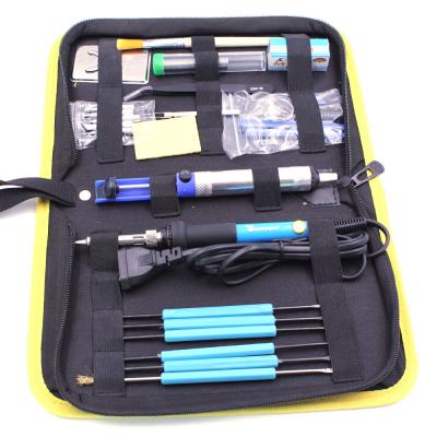 China Hotels Weld Adjustable Iron 60W USA EU Plug Temperature 110/220V Electric Welding Kit + 5pcs Tips Portable Welding Repair Tool Kit for sale