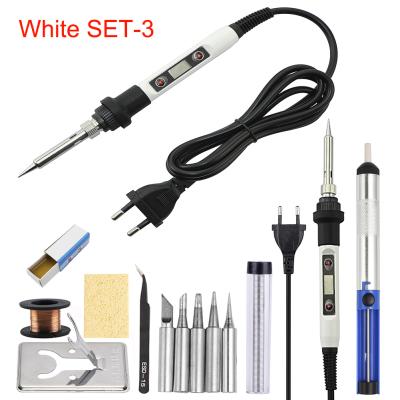 China Adjustable Iron 80W LCD 220V/110V Electric Welding Iron Welding Repair Tools Machine Repair Shops Temperature for sale