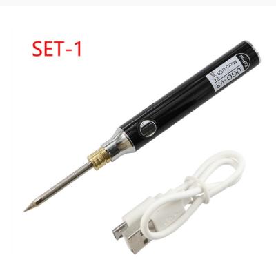 China Hotels USB Electric Welding Iron USB Fast Charging Portable Microelectronics Solders Repair Tin Welding Tools Electric Iron USB Kits for sale