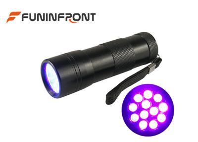 China 12 LED schwärzen helle UVled Taschenlampe 395NM für Nagellack, Skorpions-Jagd zu verkaufen