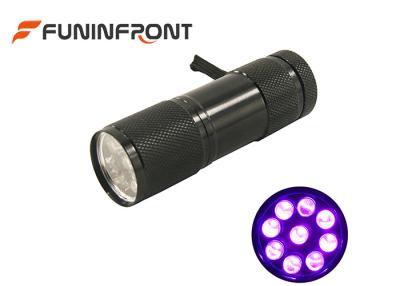 China 9 Led 395nm MINI Black Light Uv Flashlight For Scorpion Finder Pet Urine Detector for sale