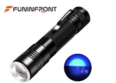 China Black Light 395nm UV LED Flashlight Zoom Detector for Pet Urine Stains for sale