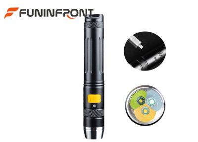 China LED Gem Flashlight Tools White / Yellow / Black Color With USB Interfaces for sale