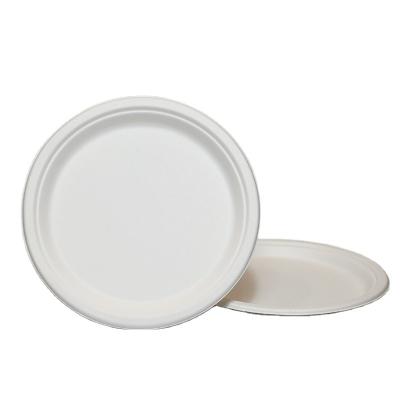 China Biodegradable Sugar Cane Bagasse Hot Sale Party Envase Disposable Paper Plates for sale