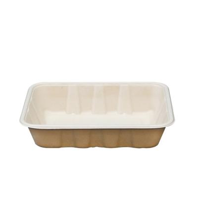 China Minimalist Unbleached Sugar Cane Bagasse Tray Party Disposable Trays Home Food Packet Deep Compostable Biodegradable Fiber for sale