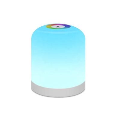 China New Small Modern Colorful Led Night Lamp Table Light Kid's Bedroom Touch Dimming Rechargeable Night Light Switch Atmosphere Light for sale