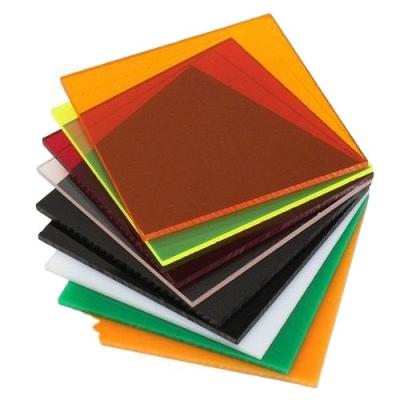 China Wholesale Cast Color Building Acrylic Sheet For Laser Cutting And Silk Screen Printing for sale