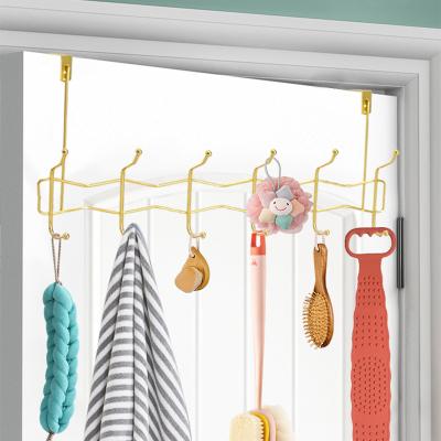 China Viable design of fish shaped 6 hook is suitable for hanging and storing sundries past the door. for sale