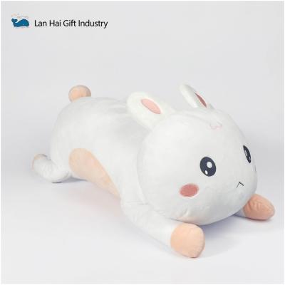 China Custom Toy Stuffed Animal Throw Plushie Doll Plush Toy Gifts Super Soft Soft Hugging Rabbit Pillow for sale