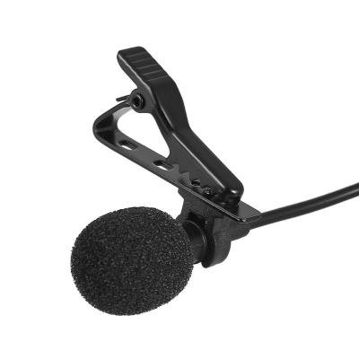 China Newest 3.5mm Lavalier Microphone Hands Free Clip On Mini Lapel Microphone For Mobile Phone for sale