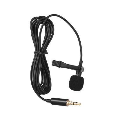 China Lavalier Microphone Durable Mini Portable Detachable Lapel 3.5mm Handsfree Lavalier Microphone For Smart Phone for sale