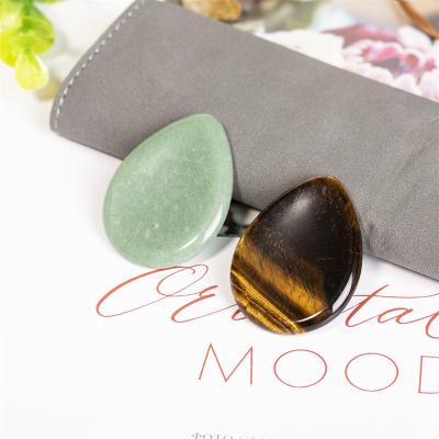 China China Wholesale Crystal Gemstone Thumb Worry Stone Ellipse Shaped Gemstone Healing Energy Worry Stone for sale