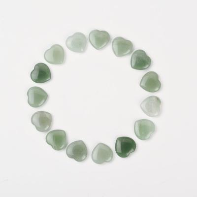 China China 2022 High Quality Aventurine Heart Gemstone Charm Shaped Necklace Healing Crystals Pendant Stones for sale