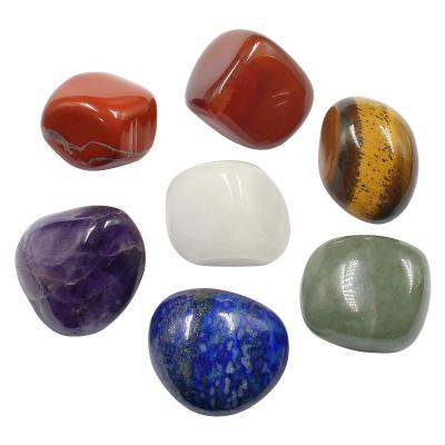 China China High Quality Crystal Tumbled Natural Stone Chakra Gemstone Stone Ornaments For Reiki Healing for sale