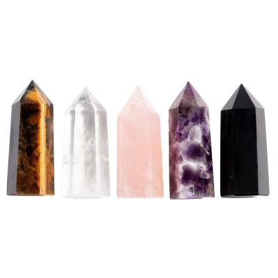 China Wholesale China Point Crystal Stone Natural Multi Materials Healing Magic Wand Point For Decoration for sale