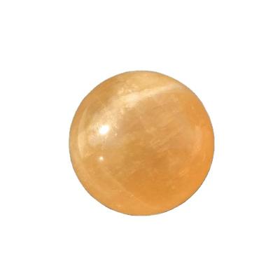 China China Wholesale Natural Calcite Sphere Healing Honey Calcite Crystal Yellow Ball Decoration for sale