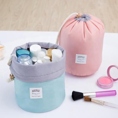 China Large capacity multi functional storage bag. New hot popular polyester waterproof lazy drawstring pouch cosmetic makeup bag for sale