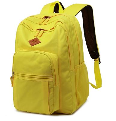 China Travel Waterproof Classic Basic Backpack For Student Unisex School Water Resistant Bookbag High School Backpacks Waterproof Polyester for sale