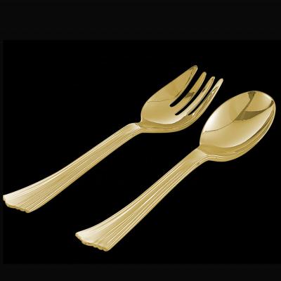 China Gold Metallic Disposable Cutlery Fishing Spoon 2021 New Arrivals Women Disposable Cutlery Women Disposable Cutlery Knife Hot-selling Silver Stainless Plastic Disposable Fishtail Spoon Folk Cutlery for sale