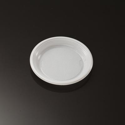 China Outdoor Camping Wedding Party Disposable Dinner Plate Minimalist White Plastic Disposable Dish for sale