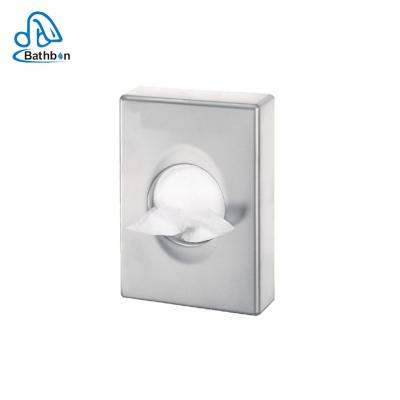 China Modern 8855 Stainless Steel Hotel Toiletry Sanitary Bag Dispenser Chrome Plated Hygiene Bag Dispenser for sale