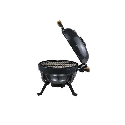 China Easily Assembled 12 Inch Mini Kamado Egg Grill In Black Pizza Maker for sale