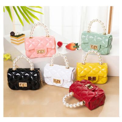 China 2021 Wholesale BSCI Jelly Bag Factory Wholesale Pearl Purse One-Shoulder Cross New Big - Body Mini Wallet Custom Bag for sale