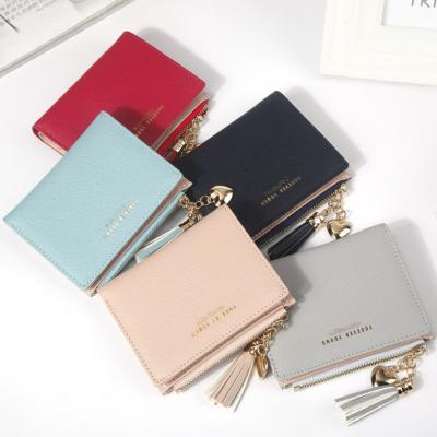 China Direct Selling Waterproof Anti-theft Fashion Factory Shorts PU Small Wallet Custom For Women for sale