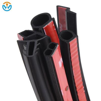 China Wholesale Aging Resistance Self Adhesive Sound Insulation U Shape Silicone Window Seal Automotive Rubber Sealing Strip For Glass for sale