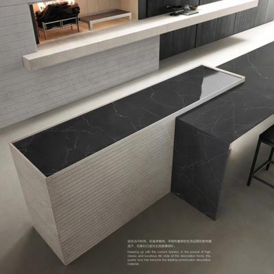 China Modern Quartz Countertops Factory Outlet Panels Price Slab Stone Quartz Vanity Table for sale