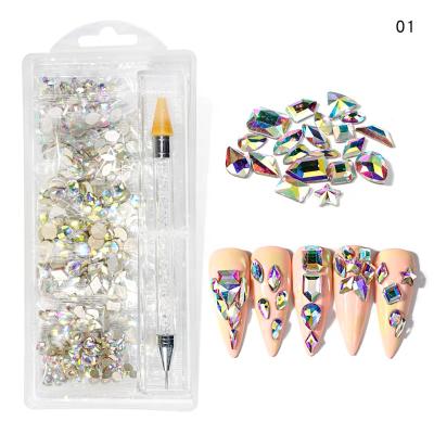 China Amazon best-selling nail art rhinestones ab decorations rhinestone high quality nail jewelry rhinestones for sale