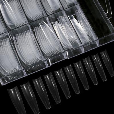 China Professional Acrylic Nail Kits Long French Coffin Nails Press On Professional Acrylic Nails Gel Kit Wholesale for sale