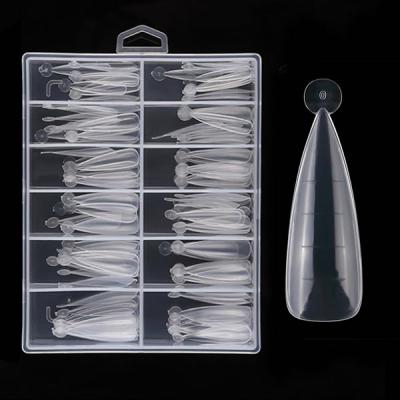 China Stylus Tips Poly Gel Mold Nail Stylus Tips Full Cover 120PCS Long Straight Stylus Tips Poly Gel Mold For Acrylic Nails With Box for sale