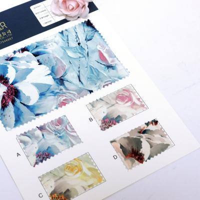 China Wholesale Organic Romantic French Roses Cotton Poplin Floral Digital Print Organic Fabric For Dress Clothing for sale