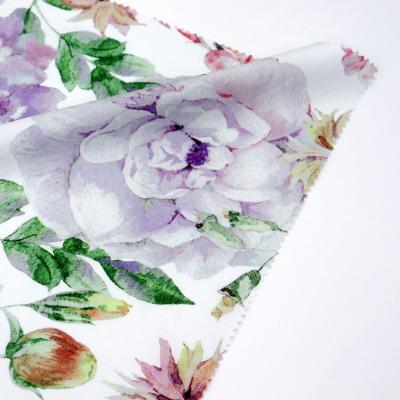 China High Quality Soft Organic Hand Painted Watercolor Cotton Poplin Organic Digital Printed Fabric For Dress Clothing for sale