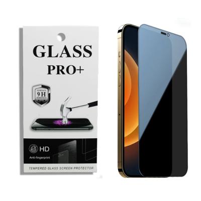 China Anti-scratch 30 Degree Privacy Phone Tempered Glass Film For Iphone12 11 12 13 pro Max Phone Film Xr Privacy Screen Protector for sale