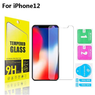 China Hot Anti-scratch Amazon Tempered Glass 9H Premium Screen Film For Apple Iphone 12promax 5.4 inch 6.1 inch 6.7 inch Screen Protector for sale