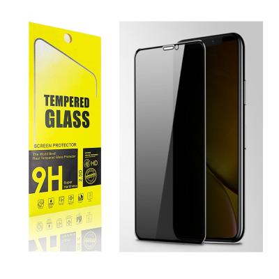 China Smartphone Privacy Tempered Glass Screen Protector Anti Fingerprint Anti-scratch Screen Guard For Iphone XS Max/XR for sale