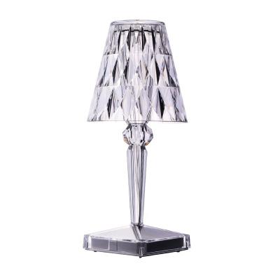 China Modern Portable Crystal Lamp Nordic Style Dining Room Table Lamp Rechargeable Touch LED Lamp for sale