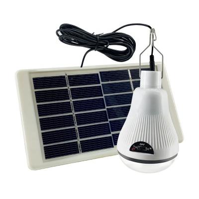 China Warehouse/Garden Factory Residential/Road/Sports Stadiums Solar Supply Lamp Portable Emergency LED Led Mobile Light Smart Solar Bulb With Powerful Solar Panel for sale